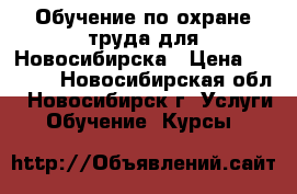 Обучение по охране труда для Новосибирска › Цена ­ 3 500 - Новосибирская обл., Новосибирск г. Услуги » Обучение. Курсы   